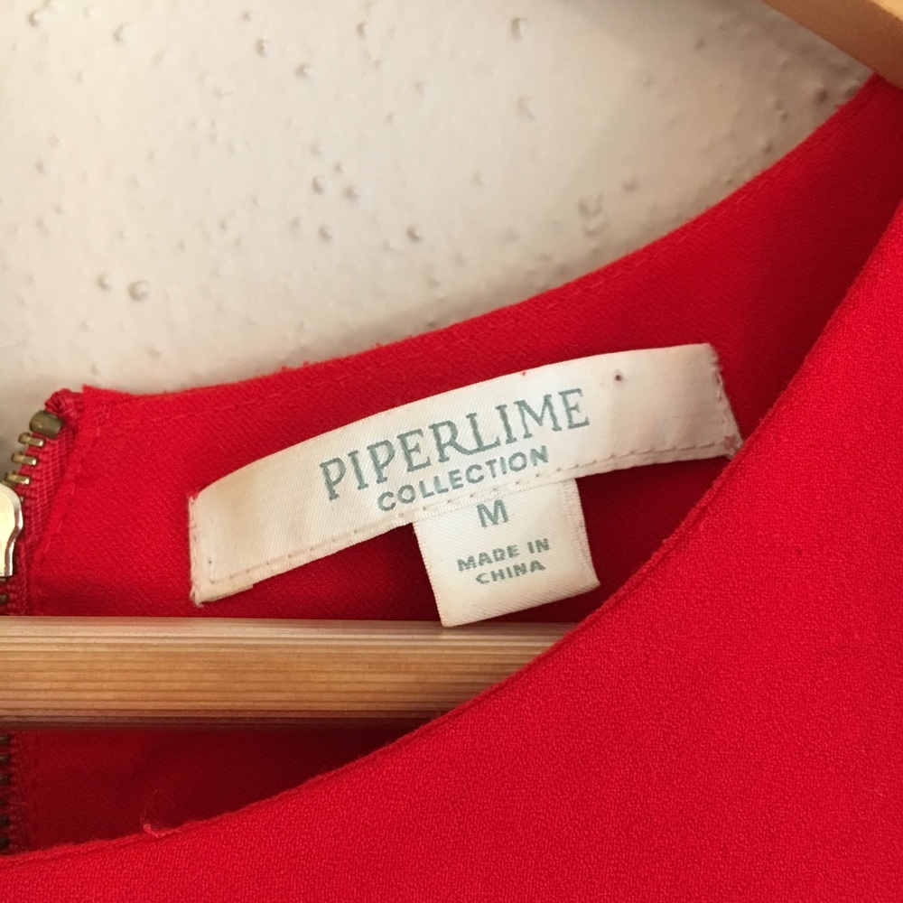 Piperlime Collection Red Shift Dress - Picture 3 of 6